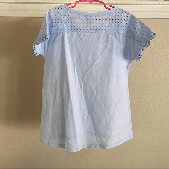 Girls Eyelet Sleeve Tee - Picture 5 of 8